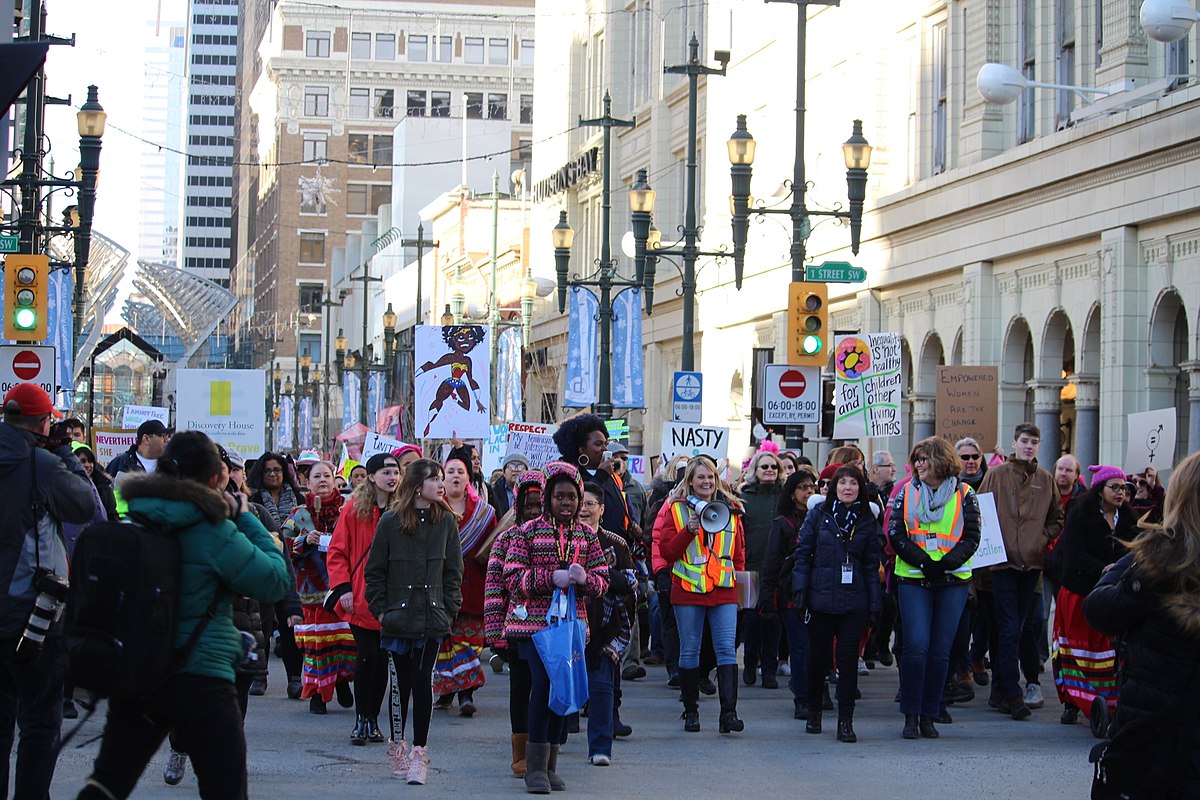 Women Marching in Calgary