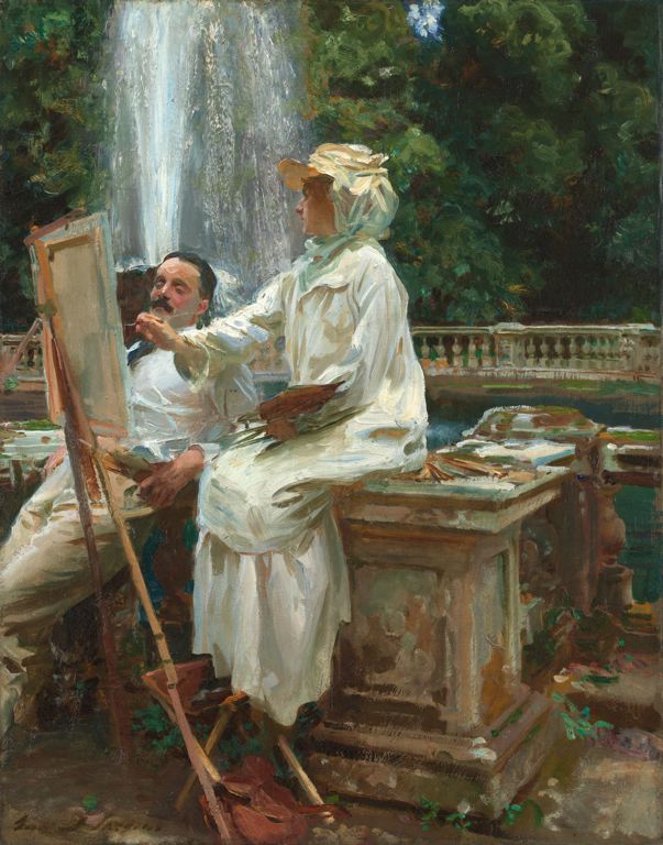 John Singer Sargent, The Fountain, Villa Torionia, Frascati, Italy, 1907. Courtesy of the Art Institute of Chicago.