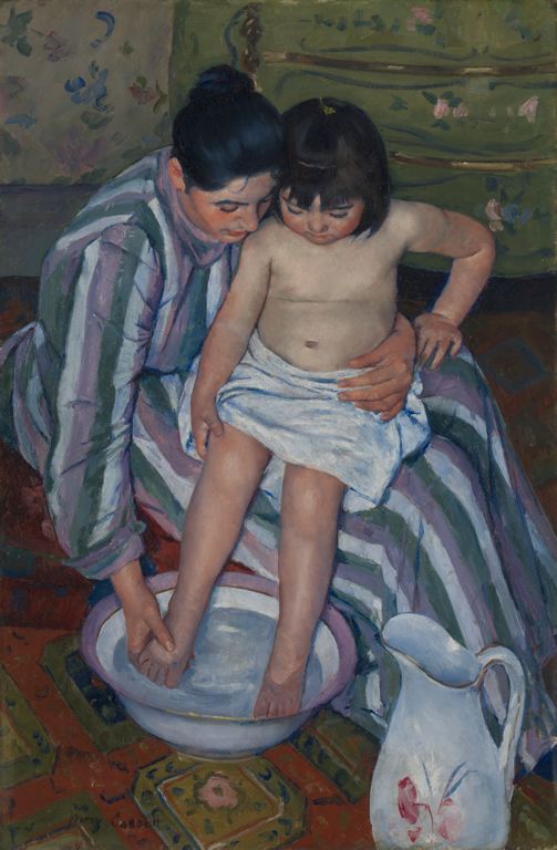 Mary Cassat, The Child's Bath, 1893. Courtesy of the Art Institute of Chicago.