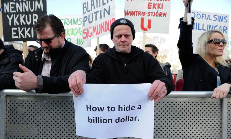 Iceland protesters