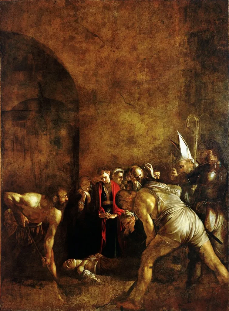 Burial of Saint Lucy by Caravaggio
